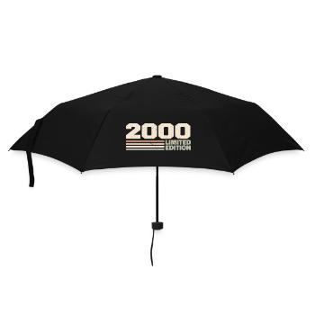 2000 2000 Limited Edition 2000 Jubiläumsgeschenk - Regenschirm (klein) - Schwarz - Vorne