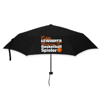 Basketballspieler Basketballer Basketball Spruch - Regenschirm (klein) - Schwarz - Vorne