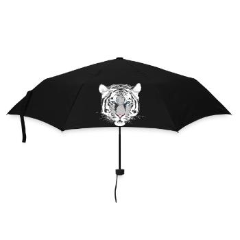 Tigre blanc - Parapluie standard - noir - Devant