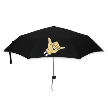 SURF | Surfer Greeting | Shaka - Umbrella (small) - black - Front