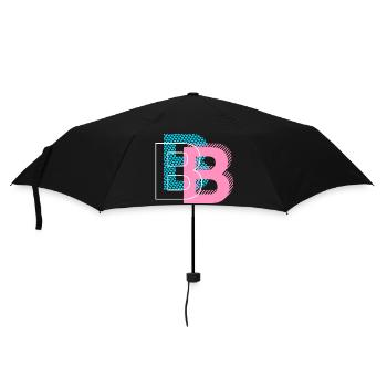 B as letter - Umbrella (small) - black - Front