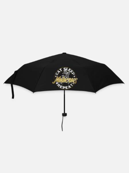 Motocross - Regenschirm (klein) - Schwarz