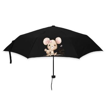 Große Schwester Maus - Regenschirm (klein) - Schwarz - Vorne
