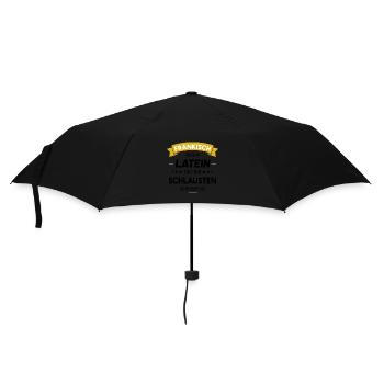 Fränkisch ist wie Latein nur die Schlausten sprech - Regenschirm (klein) - Schwarz - Vorne