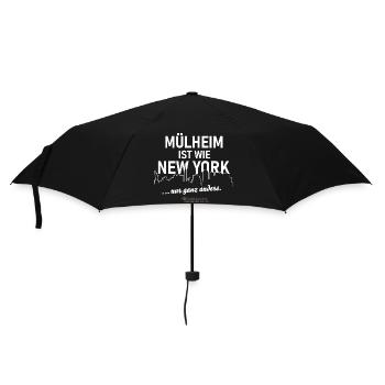 Mülheim ist wie New York - Regenschirm (klein) - Schwarz - Vorne