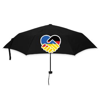 Cœur Solidaire Allemagne Ukraine - Parapluie standard - noir - Devant