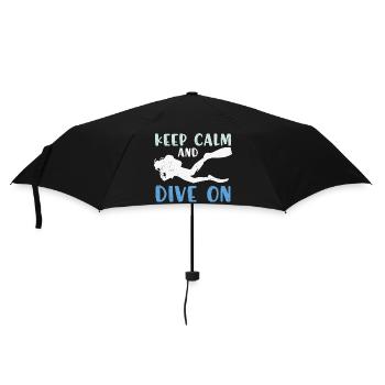 Diving Divers Scuba Diving - Umbrella (small) - black - Front