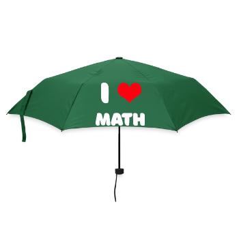 J'adore les maths - Parapluie standard - vert bouteille - Devant