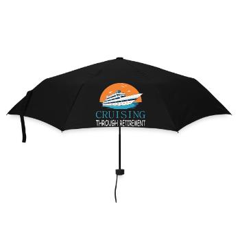 Kreuzfahrt durch den Ruhestand - Regenschirm (klein) - Schwarz - Vorne