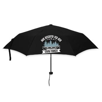 Kanu Kanufahrer Kanufahren - Regenschirm (klein) - Schwarz - Vorne
