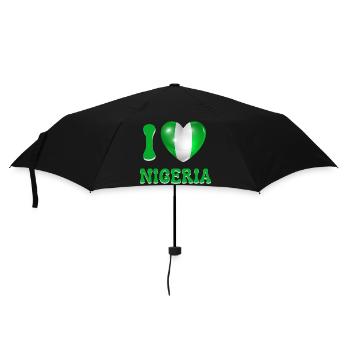 I love Nigeria - Umbrella (small) - black - Front