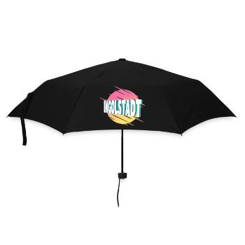 Ingolstadt Germany City Font Vintage Retro - Umbrella (small) - black - Front