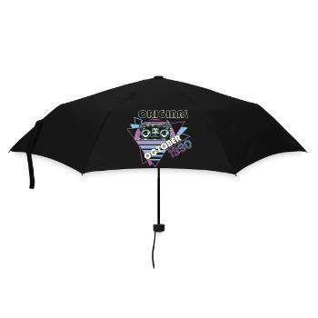 Millésime 1990 32e anniversaire cadeau cassette rétro - Parapluie standard - noir - Devant