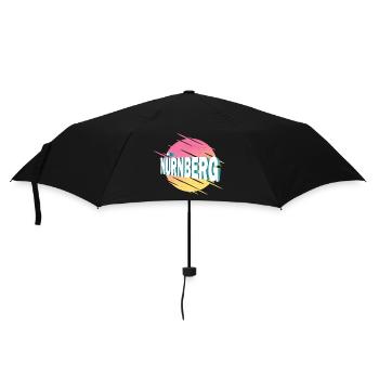 Nuremberg Allemagne City Font Vintage Rétro - Parapluie standard - noir - Devant