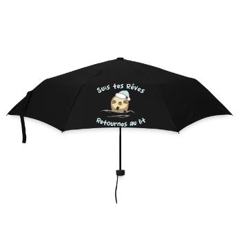 Suis tes reves, retournes au lit - humour - Parapluie standard - noir - Devant