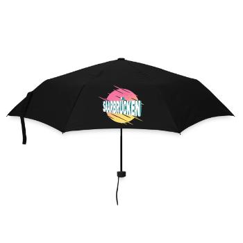 Saarbrücken Germany City Font Vintage - Umbrella (small) - black - Front