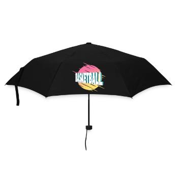 Basketball Basketballer Sport Vintage Retro - Umbrella (small) - black - Front