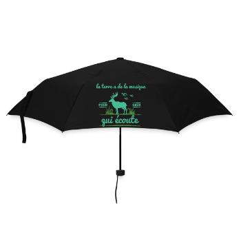 la terre a de la musique - Parapluie standard - noir - Devant