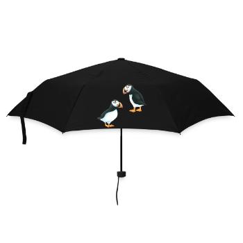 Macareux - Parapluie standard - noir - Devant