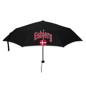 Esbjerg Denmark flag - Umbrella (small) - black - Front