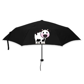 cow cute animal farm animals funny cows new 19 - Umbrella (small) - black - Front