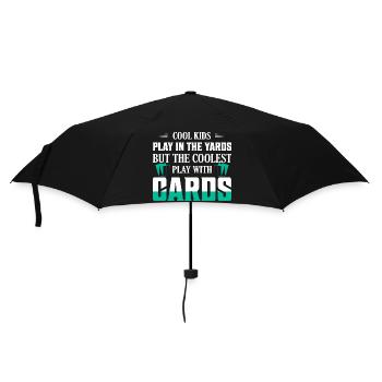 Cool Kids Play In The Yards Funny TCG Trading Car - Umbrella (small) - black - Front