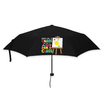 Some Call It Chaos We Call It Art Class Art Teache - Umbrella (small) - black - Front