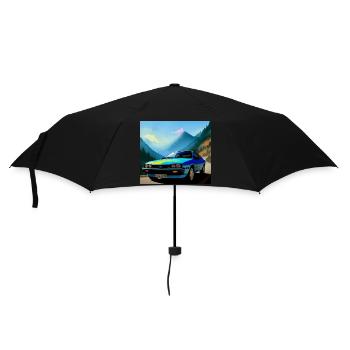 Sportwagen 80er Jahre - Regenschirm (klein) - Schwarz - Vorne