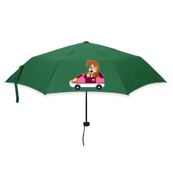Voiture de singe - Parapluie standard - vert bouteille - Devant