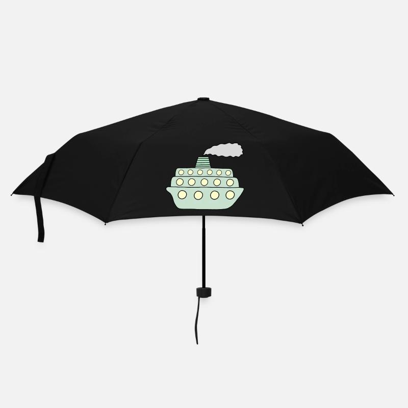 Navire vert - Parapluie standard - noir