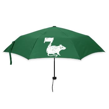PUNKROCK rats nr. 7 - Look d’occasion - souris - rat - Parapluie standard - vert bouteille - Devant