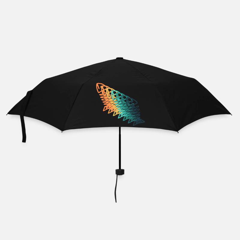 Pêche vintage - Parapluie standard - noir