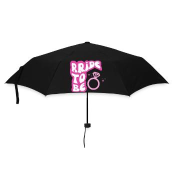 Bride to be rose - Parapluie standard - noir - Devant