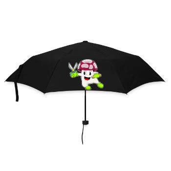 Ciseaux de coiffeur aux champignons - Parapluie standard - noir - Devant