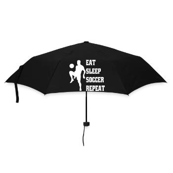 Fußballmannschaft Fußballdesign Fußballspieler - Regenschirm (klein) - Schwarz - Vorne
