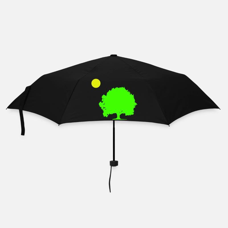 baum sonne - Regenschirm (klein) - Schwarz