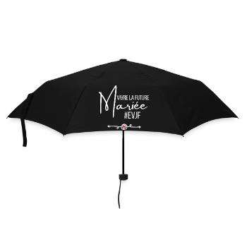 Vivre la future mariée - Parapluie standard - noir - Devant