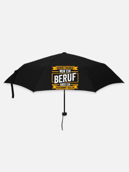 Hundetraining Hund Hundeschule Hundetrainer - Regenschirm (klein) - Schwarz