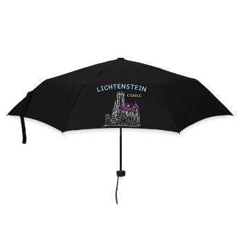 Lichtenstein Castle, Germany, Hand Drawing - Umbrella (small) - black - Front
