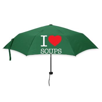 J’ADORE LES SOUPES - Parapluie standard - vert bouteille - Devant