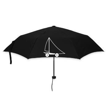Sand yachting - Umbrella (small) - black - Front