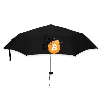 GOD SAVE THE BITCOIN - Parapluie standard - noir - Devant