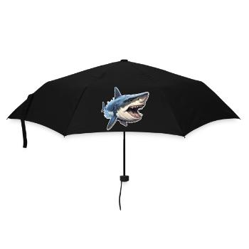 Requin vorace - Parapluie standard - noir - Devant