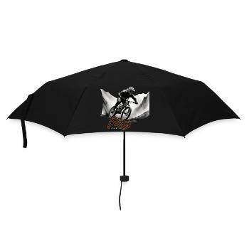 fahrrad, bike, downhill - Regenschirm (klein) - Schwarz - Vorne