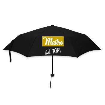 MASTER. MASTER. THANK YOU. THANK YOU MASTER - Umbrella (small) - black - Front