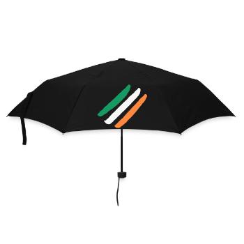 Ireland / Ireland Flag - Diagonal - Stylish - Umbrella (small) - black - Front