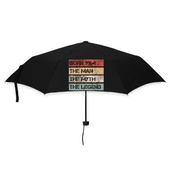 Man Myth Legend 1964 60th Birthday Gift - Umbrella (small) - black - Front