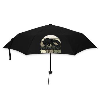 Binturong Asien Natur Borneo Biologie Natur - Regenschirm (klein) - Schwarz - Vorne