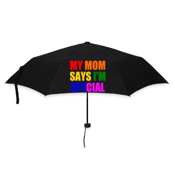 my mom says i'm special - Parapluie standard - noir - Devant