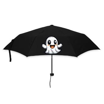 Geist Halloween Niedlich Comic - Regenschirm (klein) - Schwarz - Vorne